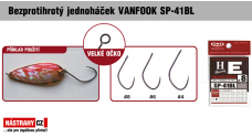 Barbless hook VANFOOK SP-41BL