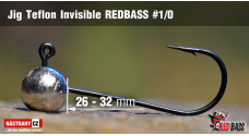 Jig Teflon Invisible REDBASS #1/0, 26 - 32 mm