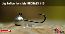 Jig Teflon Invisible REDBASS #10, 13 mm