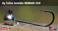 Jig Teflon Invisible REDBASS #2/0, 36 mm