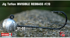 Jig Teflon Invisible REDBASS #7/0, 53 mm