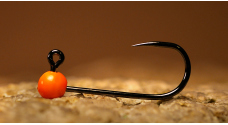 Barbless Tungsten Jig Head RedBass Sickle vel. 8 - 14 mm