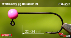 Tungsten Jig Head RedBass Sickle #2 - 24 mm