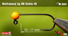 Tungsten Jig Head RedBass Sickle #6 - 17 mm