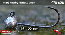 Jig REDBASS Sickle #2 - 22 mm