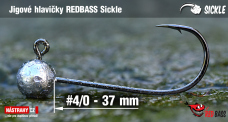 Jig REDBASS Sickle #4/0 - 37 mm