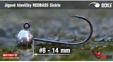 Jig REDBASS Sickle #8 - 15 mm