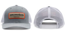 Cap GRUNDÉNS We Are Fishing Trucker - Heather Grey/White