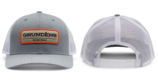 Cap GRUNDÉNS We Are Fishing Trucker - Heather Grey/White