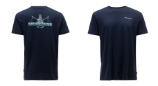 T-Shirt GRUNDÉNS Logo Boat - Dark Navy