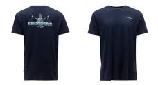 T-Shirt GRUNDÉNS Logo Boat - Dark Navy