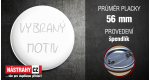 průměr 56 mm - placka se špendlíkem +0.40 €