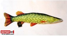 Fish pillow PIKE SMALL - lenght 44 cm