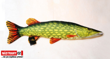 Fish pillow PIKE SMALL - lenght 44 cm